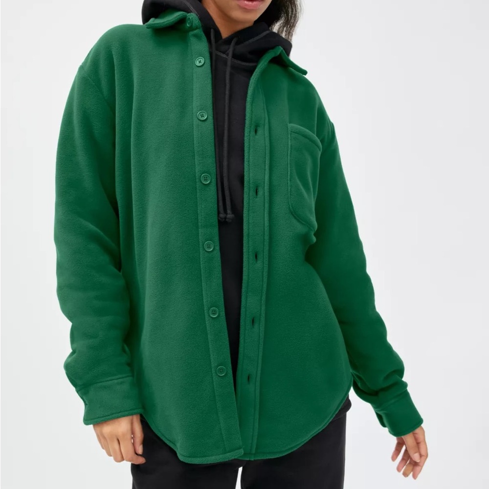 Aritzia TNA Polar Fleece button up